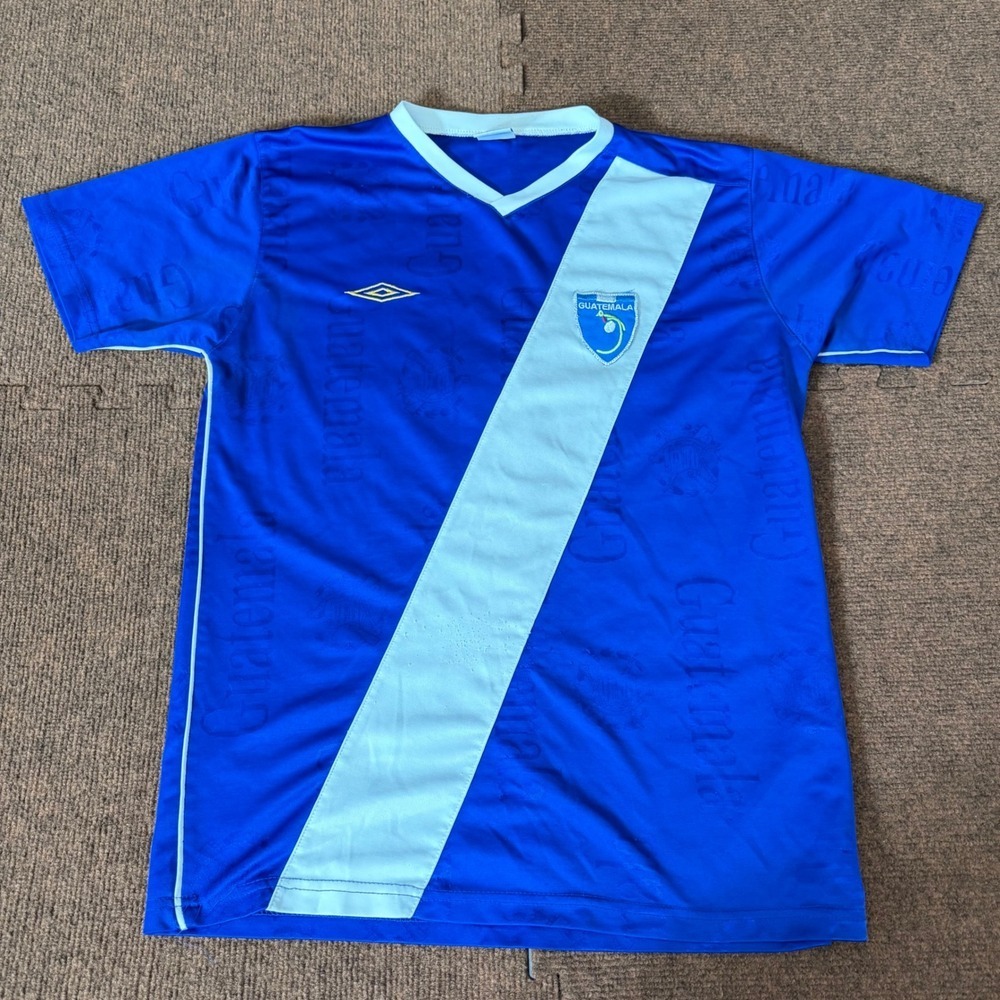 Umbro Guatemala Soccer Jersey Mens Medium White Sash National Team Kit world cup